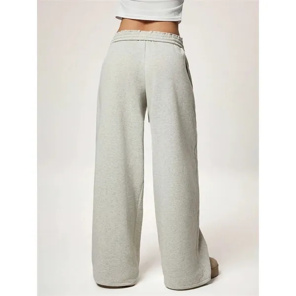 Custom Women's Wide-Leg Fleece Sweatpants - Custom Women's Wide-Leg Fleece Sweatpants - Image 13 of 32