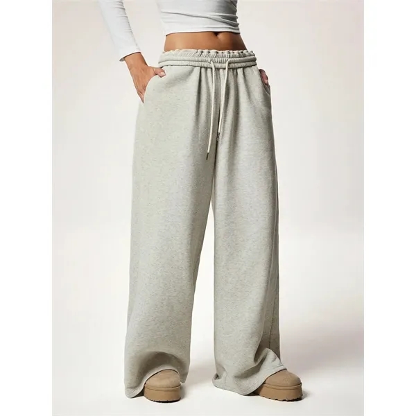 Custom Women's Wide-Leg Fleece Sweatpants - Custom Women's Wide-Leg Fleece Sweatpants - Image 18 of 32
