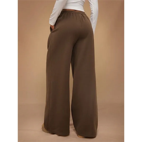 Custom Women's Wide-Leg Fleece Sweatpants - Custom Women's Wide-Leg Fleece Sweatpants - Image 20 of 32