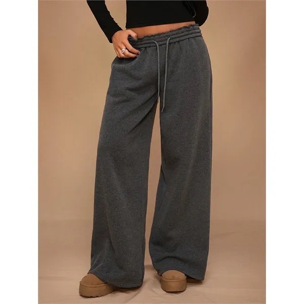 Custom Women's Wide-Leg Fleece Sweatpants - Custom Women's Wide-Leg Fleece Sweatpants - Image 21 of 32