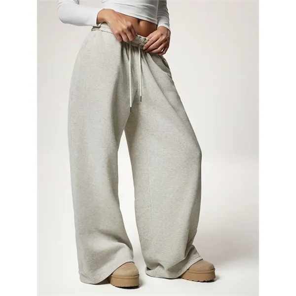 Custom Women's Wide-Leg Fleece Sweatpants - Custom Women's Wide-Leg Fleece Sweatpants - Image 22 of 32