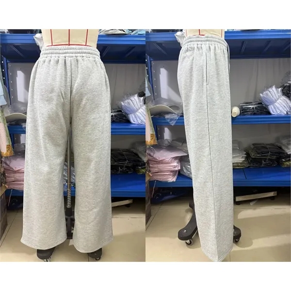 Custom Women's Wide-Leg Fleece Sweatpants - Custom Women's Wide-Leg Fleece Sweatpants - Image 24 of 32