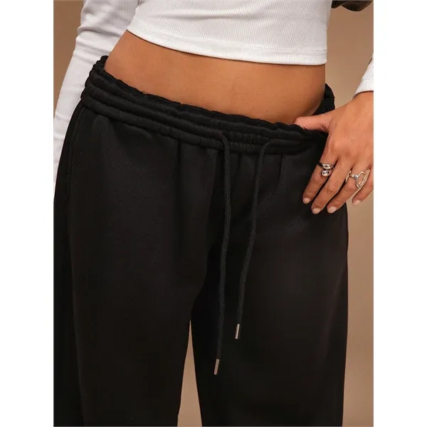 Custom Women's Wide-Leg Fleece Sweatpants - Custom Women's Wide-Leg Fleece Sweatpants - Image 25 of 32