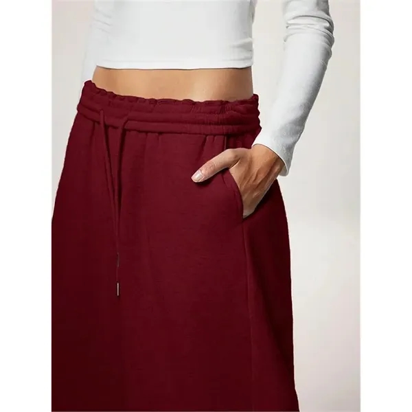 Custom Women's Wide-Leg Fleece Sweatpants - Custom Women's Wide-Leg Fleece Sweatpants - Image 29 of 32