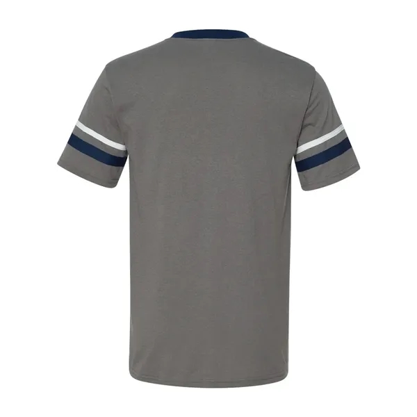 Augusta Sportswear V-Neck Jersey with Striped Sleeves - Augusta Sportswear V-Neck Jersey with Striped Sleeves - Image 21 of 72