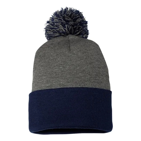 Sportsman 12" Pom-Pom Cuffed Beanie - Sportsman 12" Pom-Pom Cuffed Beanie - Image 11 of 48