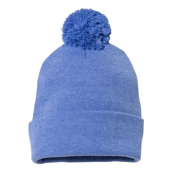 Sportsman 12" Pom-Pom Cuffed Beanie - Sportsman 12" Pom-Pom Cuffed Beanie - Image 27 of 48