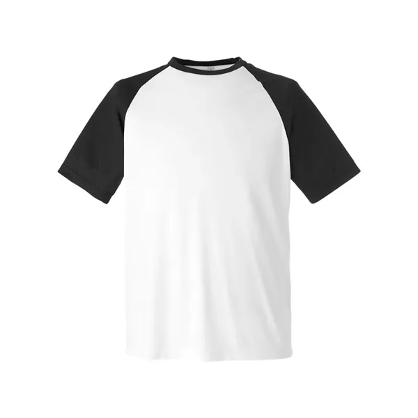 Team 365 Unisex Zone Colorblock Raglan T-Shirt - Team 365 Unisex Zone Colorblock Raglan T-Shirt - Image 9 of 12