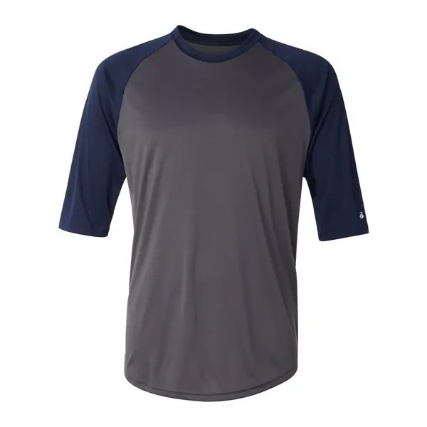 Badger Men's B-Core Three-Quarter Sleeve Baseball T-Shirt - Badger Men's B-Core Three-Quarter Sleeve Baseball T-Shirt - Image 10 of 39