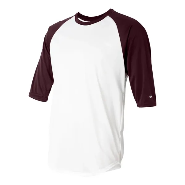 Badger Men's B-Core Three-Quarter Sleeve Baseball T-Shirt - Badger Men's B-Core Three-Quarter Sleeve Baseball T-Shirt - Image 29 of 39