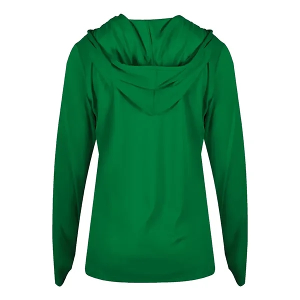 Badger Women's B-Core Long Sleeve Hooded T-Shirt - Badger Women's B-Core Long Sleeve Hooded T-Shirt - Image 18 of 36