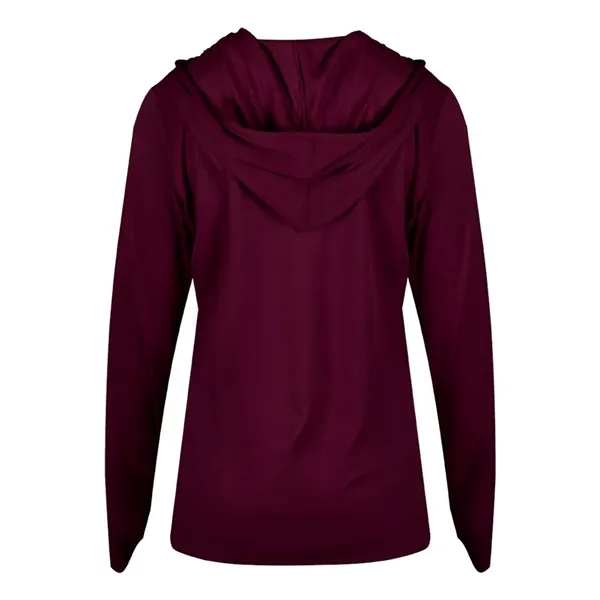 Badger Women's B-Core Long Sleeve Hooded T-Shirt - Badger Women's B-Core Long Sleeve Hooded T-Shirt - Image 20 of 36