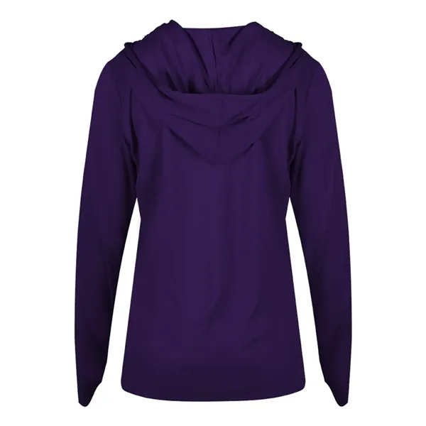 Badger Women's B-Core Long Sleeve Hooded T-Shirt - Badger Women's B-Core Long Sleeve Hooded T-Shirt - Image 24 of 36
