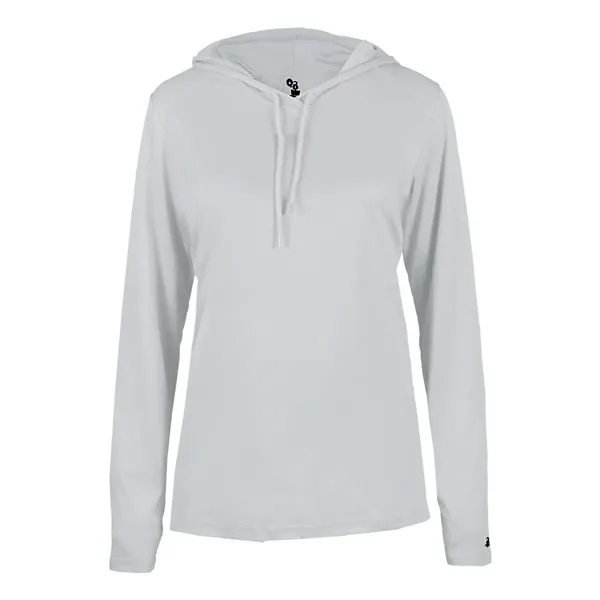Badger Women's B-Core Long Sleeve Hooded T-Shirt - Badger Women's B-Core Long Sleeve Hooded T-Shirt - Image 31 of 36
