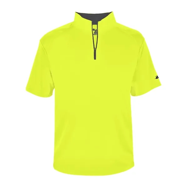 Badger Men's B-Core Short Sleeve Quarter-Zip - Badger Men's B-Core Short Sleeve Quarter-Zip - Image 13 of 17