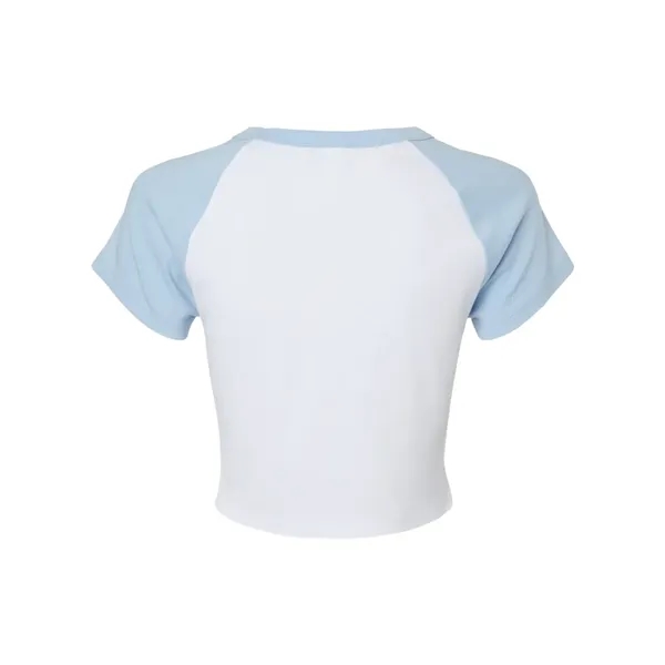 BELLA + CANVAS Women's Micro Rib Raglan Baby Tee - BELLA + CANVAS Women's Micro Rib Raglan Baby Tee - Image 4 of 16