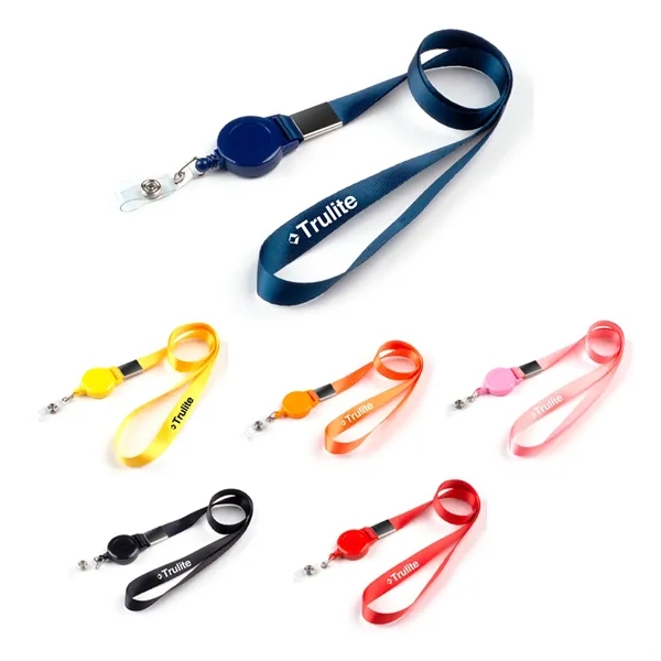 Retractable Lanyard with Reel and Hook
