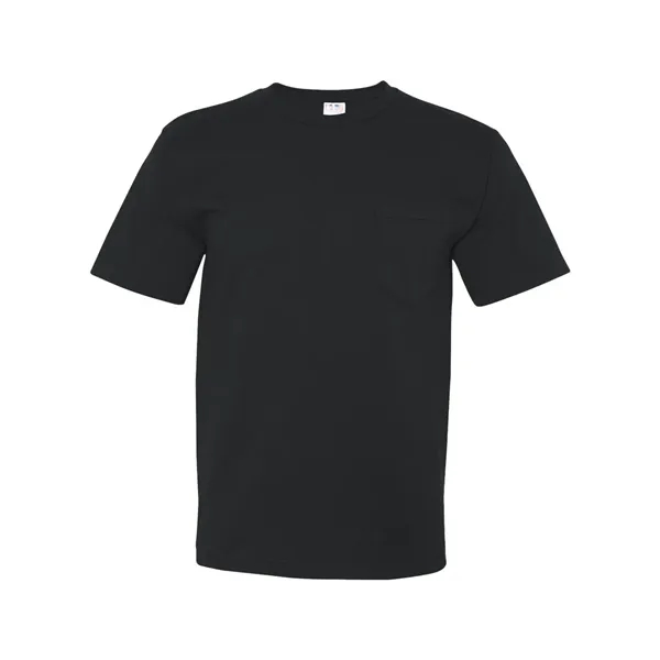 Custom Bayside Unisex USA-Made Midweight Pocket T-Shirt