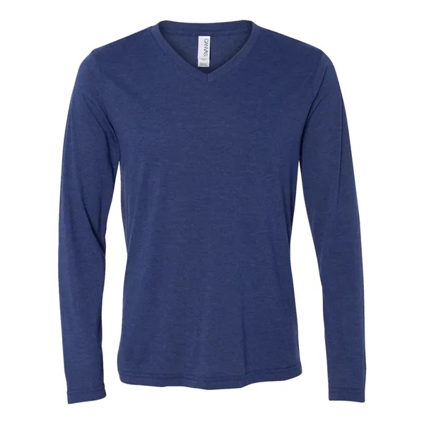 Custom BELLA + CANVAS Unisex Long Sleeve V-Neck Tee