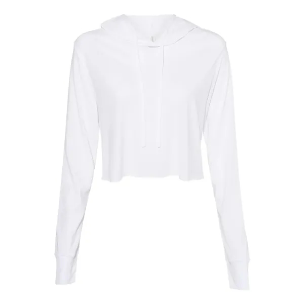 BELLA + CANVAS Women's Triblend Crop Long Sleeve Hoodie Tee - BELLA + CANVAS Women's Triblend Crop Long Sleeve Hoodie Tee - Image 7 of 12