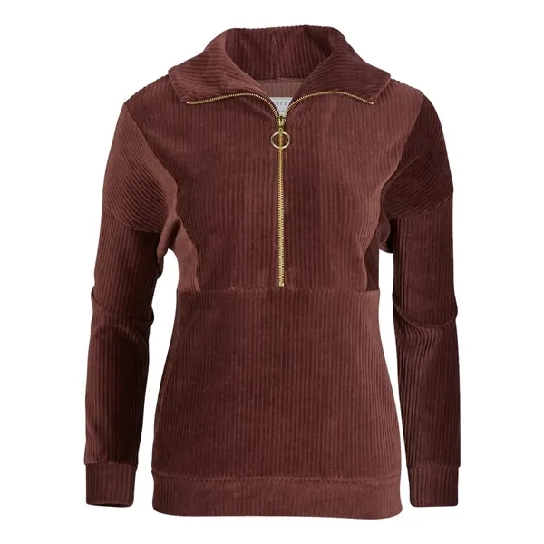 Boxercraft Women's Manchester Corded Quarter-Zip Pullover