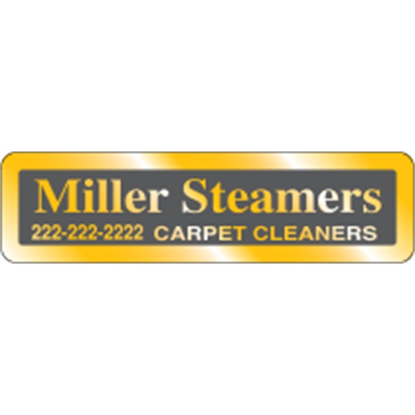 2.875" x 0.75" Rect ID Decal - Gold Polyester - 2.875" x 0.75" Rect ID Decal - Gold Polyester - Image 2 of 2