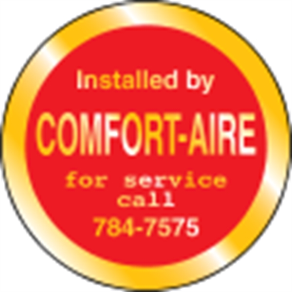 1.5" Circle ID Decal - Gold Polyester - 1.5" Circle ID Decal - Gold Polyester - Image 0 of 2