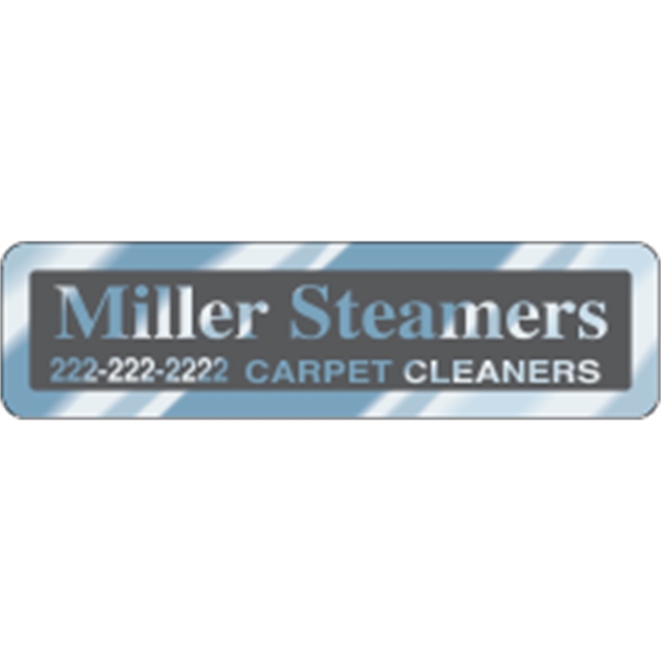 2.875" x 0.75" Rectangle ID Decal - Chrome - 2.875" x 0.75" Rectangle ID Decal - Chrome - Image 2 of 2