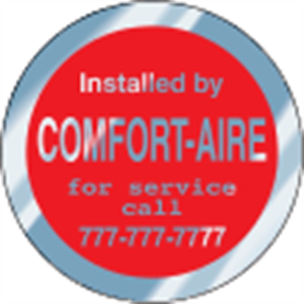 1.5" Circle ID Decal - Chrome - 1.5" Circle ID Decal - Chrome - Image 2 of 2