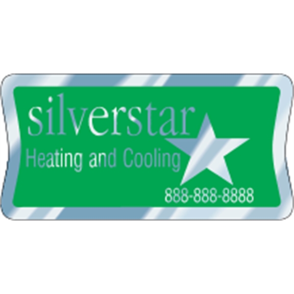 3" x 1.5" Rectangle w/Indent - Chrome - 3" x 1.5" Rectangle w/Indent - Chrome - Image 2 of 2