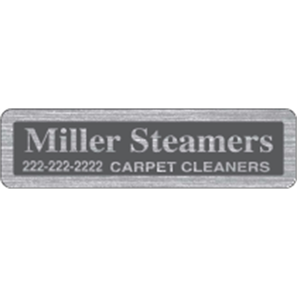 2.875" x 0.75" Rectangle - Brushed Chrome - 2.875" x 0.75" Rectangle - Brushed Chrome - Image 2 of 2