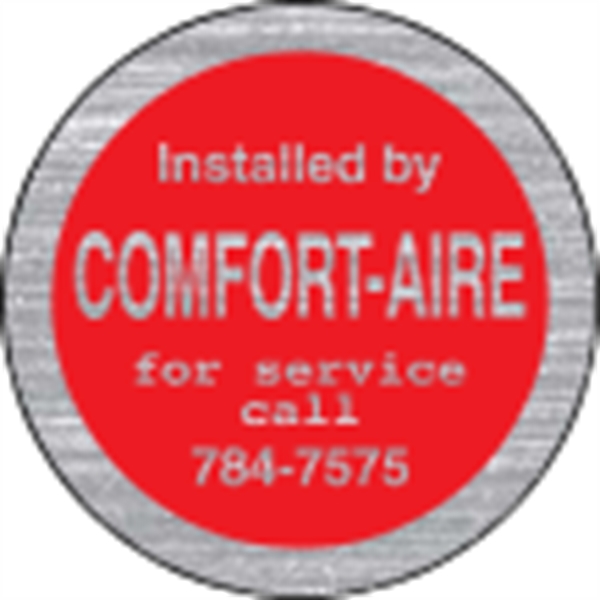1.5" Circle ID Decal - Brushed Chrome - 1.5" Circle ID Decal - Brushed Chrome - Image 0 of 2