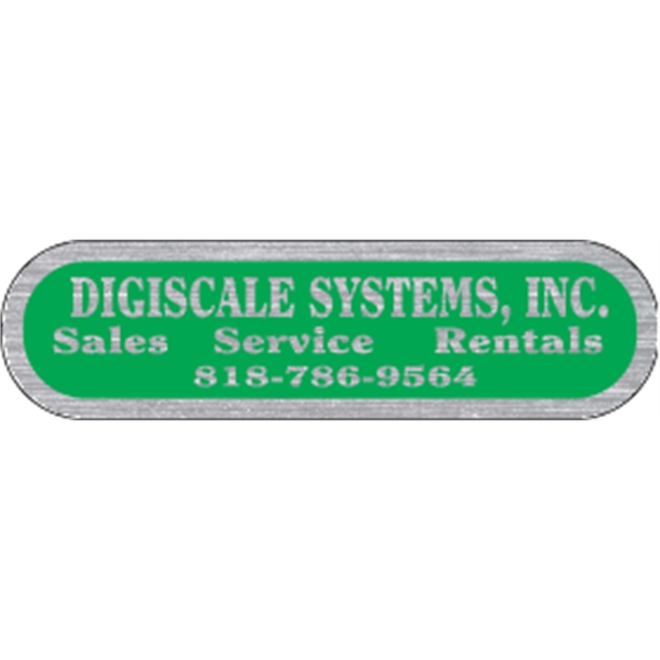 3.875" x 1.0625" Capsule - Brushed Chrome - 3.875" x 1.0625" Capsule - Brushed Chrome - Image 0 of 2