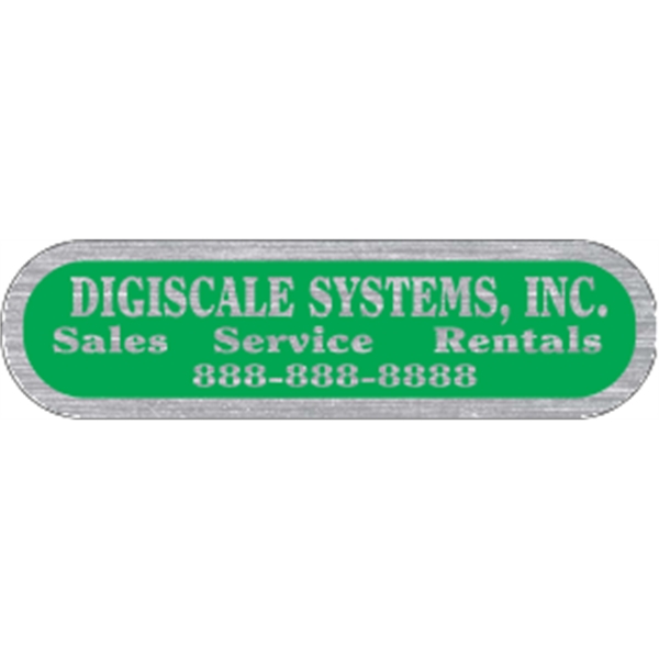 3.875" x 1.0625" Capsule - Brushed Chrome - 3.875" x 1.0625" Capsule - Brushed Chrome - Image 2 of 2