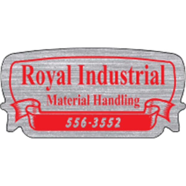 2.875" x 1.375" Banner Bubble- Brushed Chrome - 2.875" x 1.375" Banner Bubble- Brushed Chrome - Image 0 of 2
