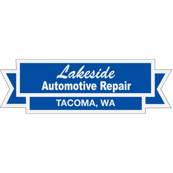 Ribbon w/ Rectangle Auto Ads - Reflective