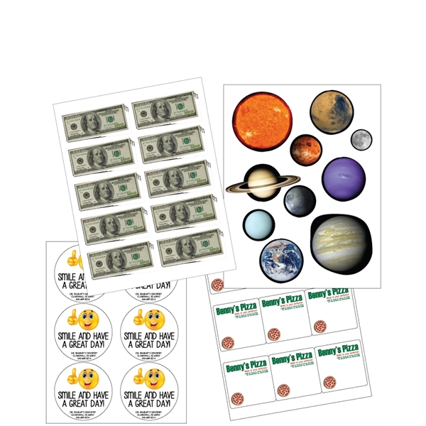 Custom Labels on 8.5" x 11" Laser Sheets 1,000 Sheets per...