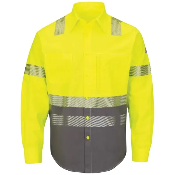 Bulwark Men's Hi-Visibility Color Block Uniform Shirt - E... - Bulwark Men's Hi-Visibility Color Block Uniform Shirt - E... - Image 0 of 2