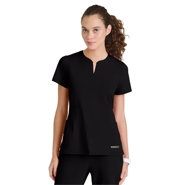 Skechers Slip-Ins - Women's One Pocket Notch Glide Scrub Top - Skechers Slip-Ins - Women's One Pocket Notch Glide Scrub Top - Image 0 of 12