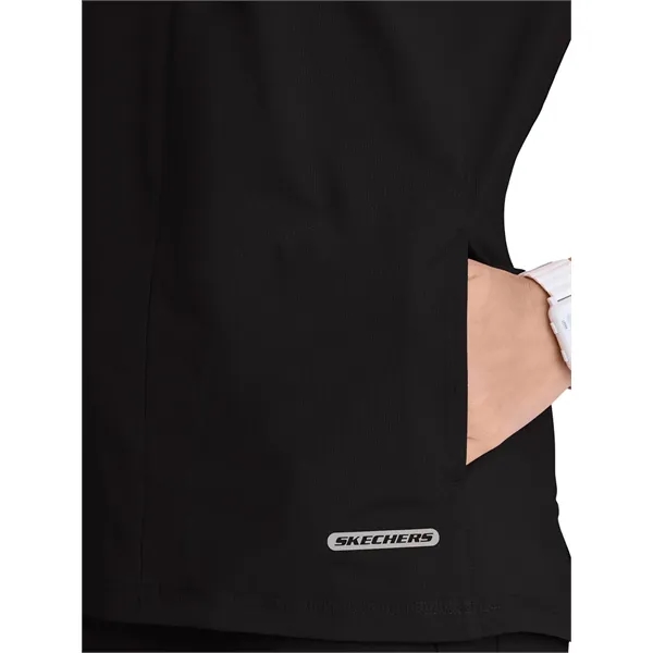 Skechers Slip-Ins - Women's One Pocket Notch Glide Scrub Top - Skechers Slip-Ins - Women's One Pocket Notch Glide Scrub Top - Image 2 of 12