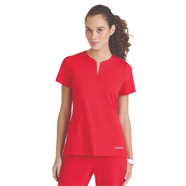 Skechers Slip-Ins - Women's One Pocket Notch Glide Scrub Top - Skechers Slip-Ins - Women's One Pocket Notch Glide Scrub Top - Image 4 of 12
