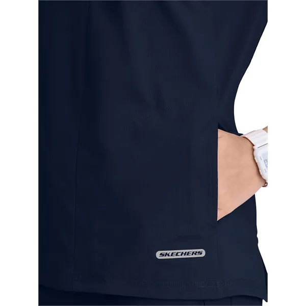 Skechers Slip-Ins - Women's One Pocket Notch Glide Scrub Top - Skechers Slip-Ins - Women's One Pocket Notch Glide Scrub Top - Image 6 of 12
