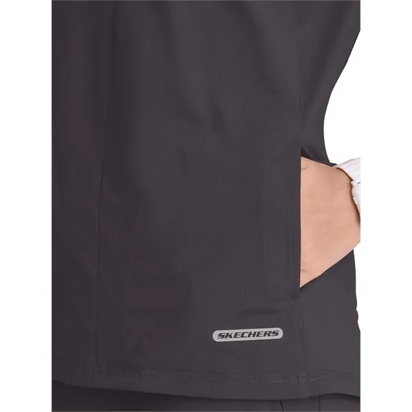 Skechers Slip-Ins - Women's One Pocket Notch Glide Scrub Top - Skechers Slip-Ins - Women's One Pocket Notch Glide Scrub Top - Image 11 of 12