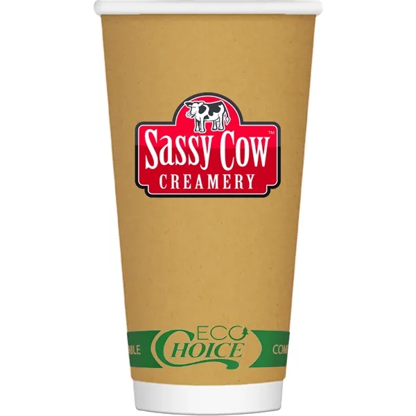 20 Oz. Insulated Kraft Paper Cup, Digital - 20 Oz. Insulated Kraft Paper Cup, Digital - Image 1 of 2