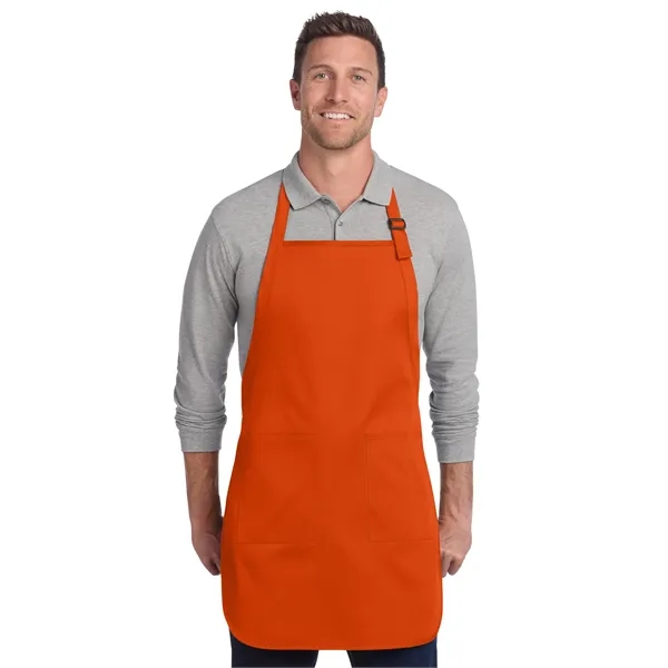 Port Authority Full-Length Two-Pocket Bib Apron. - Port Authority Full-Length Two-Pocket Bib Apron. - Image 15 of 28