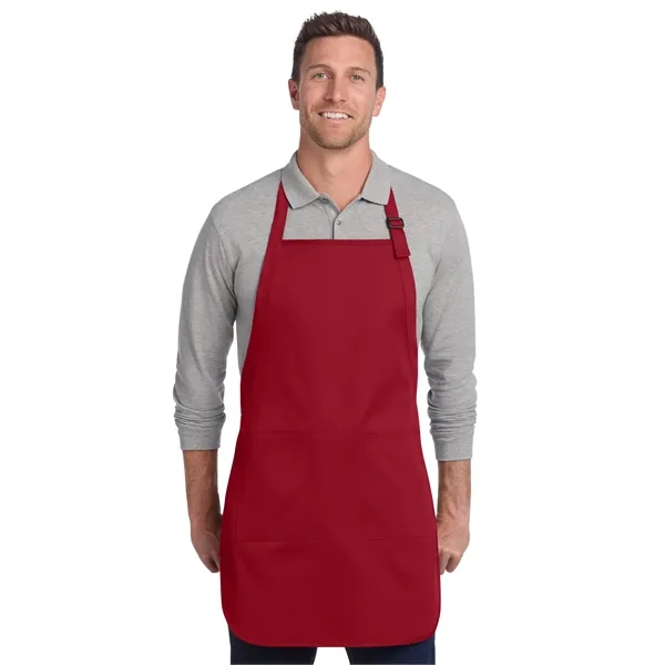 Port Authority Full-Length Two-Pocket Bib Apron. - Port Authority Full-Length Two-Pocket Bib Apron. - Image 19 of 28