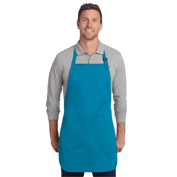 Port Authority Full-Length Two-Pocket Bib Apron. - Port Authority Full-Length Two-Pocket Bib Apron. - Image 25 of 28