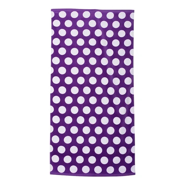 Carmel Towel Company Polka Dot Velour Beach Towel - Carmel Towel Company Polka Dot Velour Beach Towel - Image 11 of 14