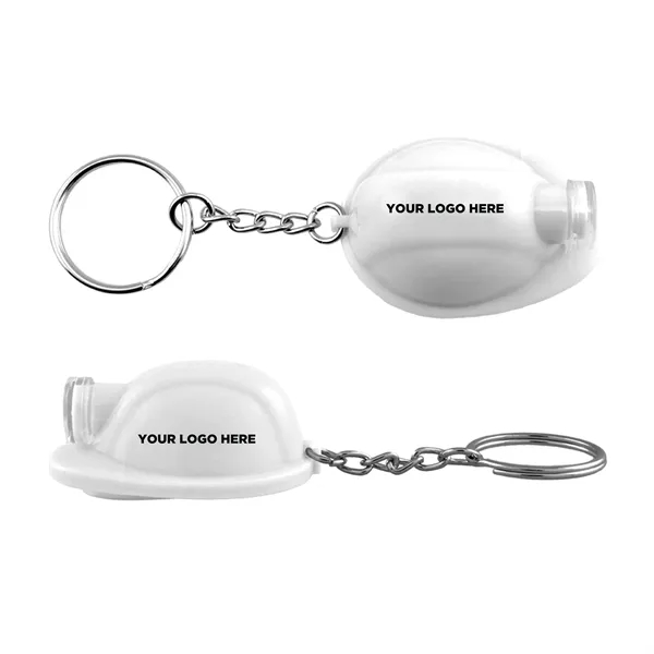 Safety Helmet LED Light Up Flashlight Keychain - Safety Helmet LED Light Up Flashlight Keychain - Image 1 of 10