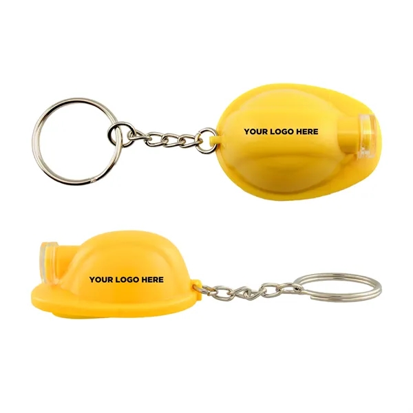 Safety Helmet LED Light Up Flashlight Keychain - Safety Helmet LED Light Up Flashlight Keychain - Image 6 of 10